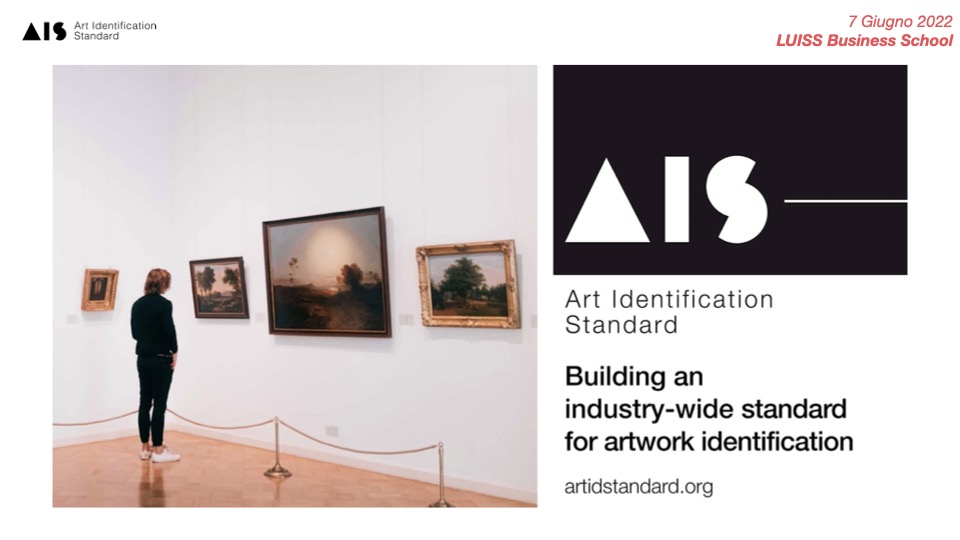 Lezione con AIS – Art Identification Standard presso il Luiss Master of Art