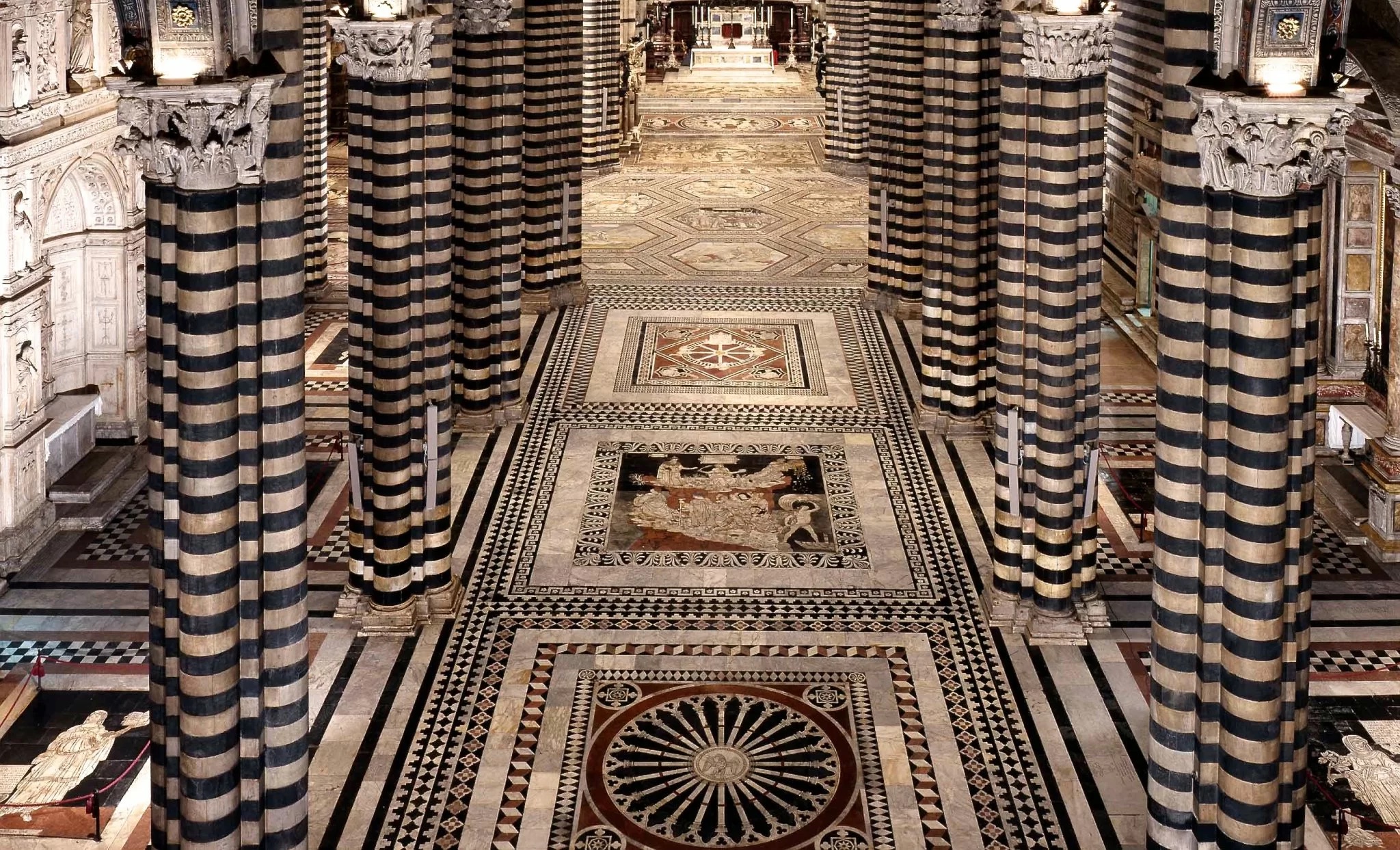 Paradise in Siena: unveiled the marble floor of the Duomo - SpeakART